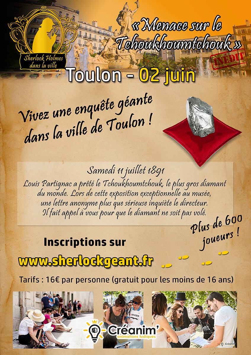 Sherlock Géant - Toulon - Menace sur le Tchoukhoumtchouk - 2 juin
